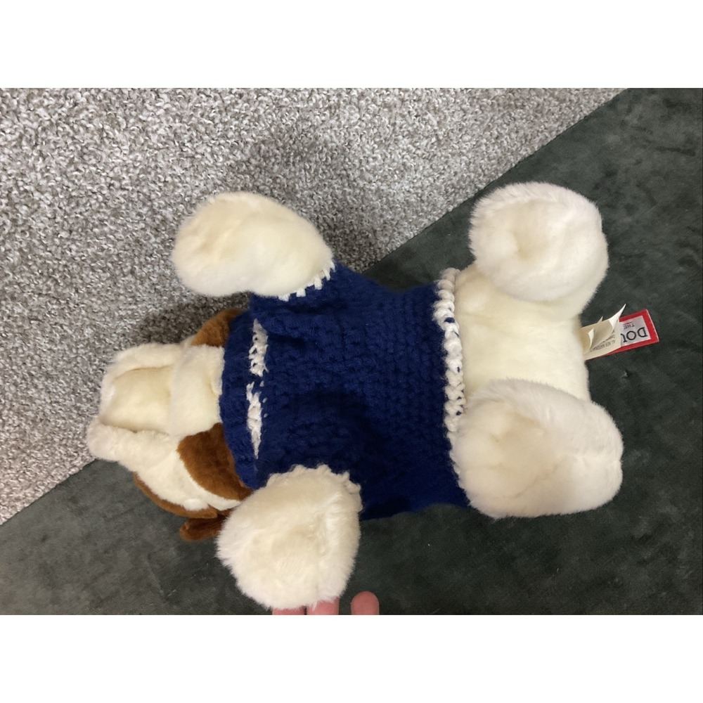 Hardy 16" English Bull Dog Douglas Plush Cuddle Pup Puppy w homemade Y sweater - Picture 10 of 11